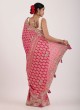 Gorgeous Pink Chiffon Designer Gharchola Saree